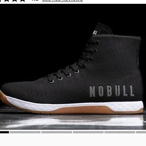 NOBULL High Top Black White Gum Trainer (Men’s)